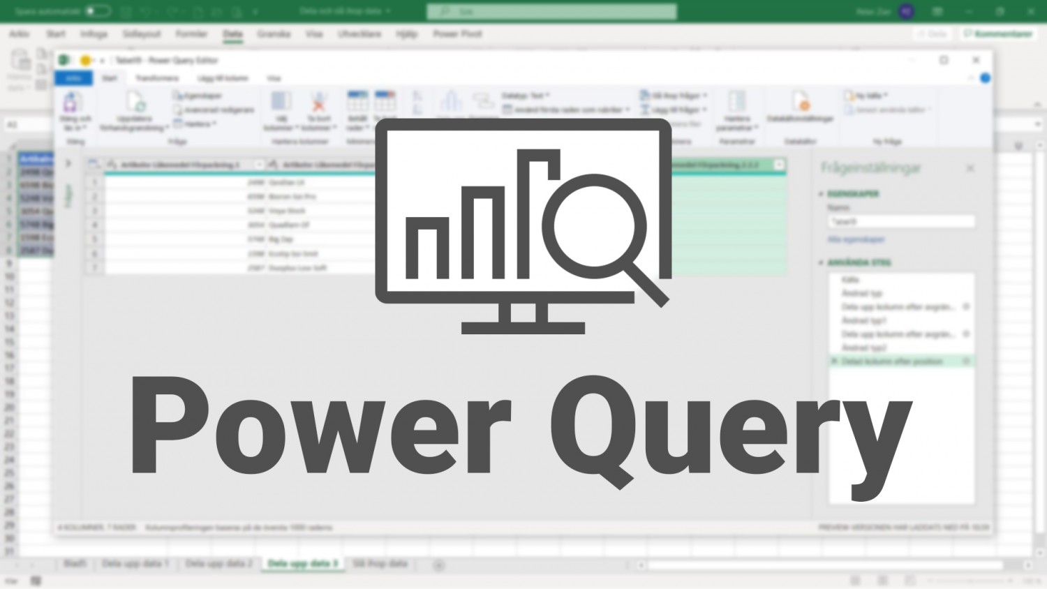 Power Query för Excel